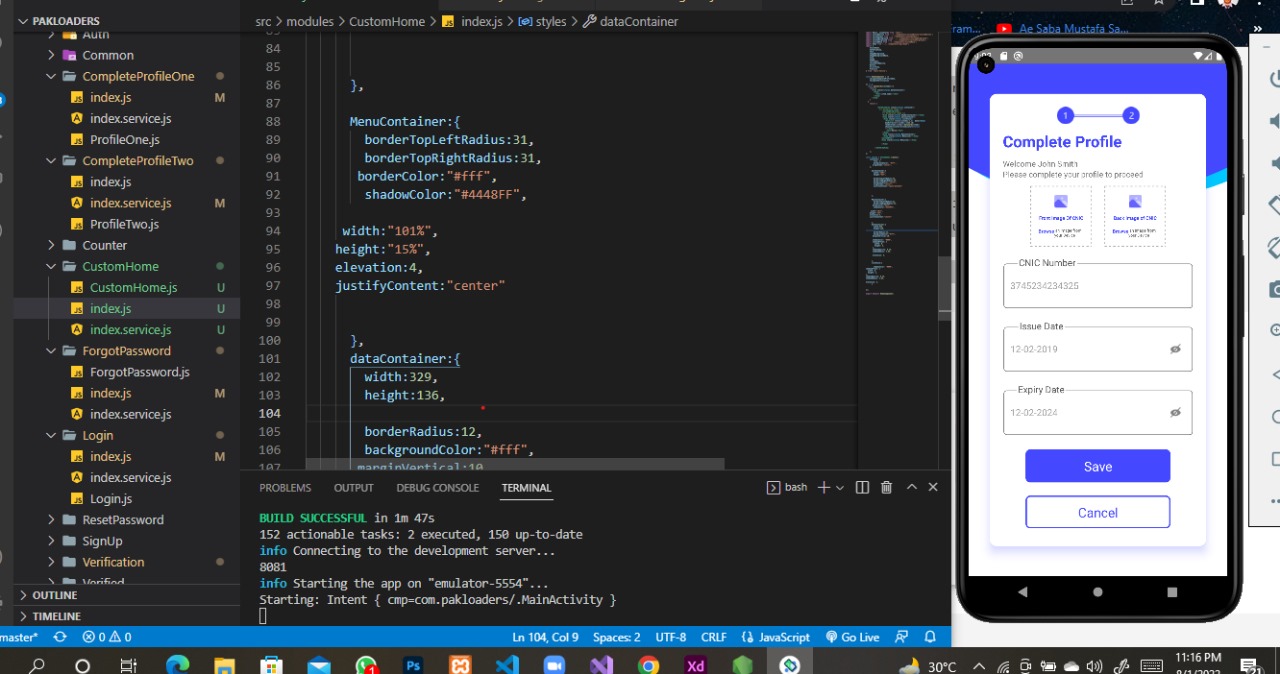 Pakloader Driver Side